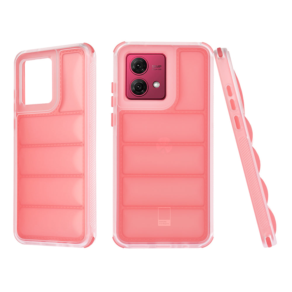Husa pentru Motorola Moto G84, Techsuit, Wave Shield, Rosie