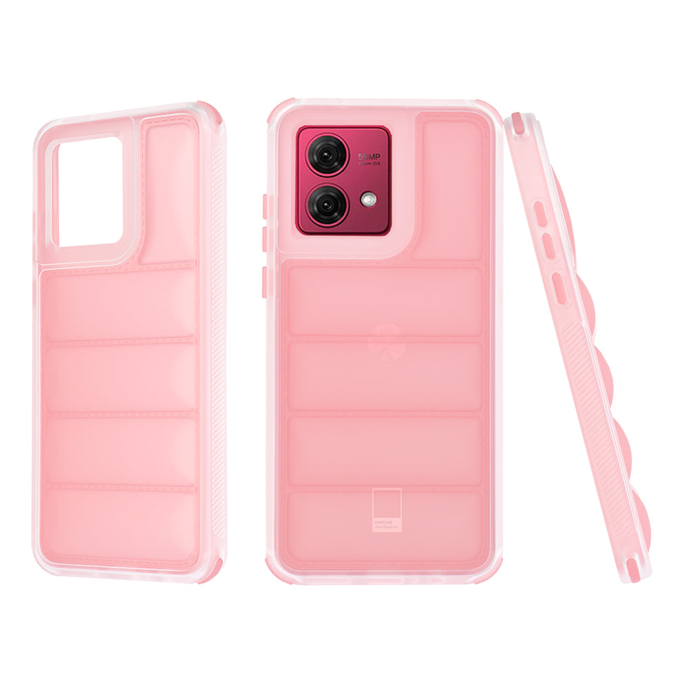 Husa pentru Motorola Moto G84, Techsuit, Wave Shield, Roz