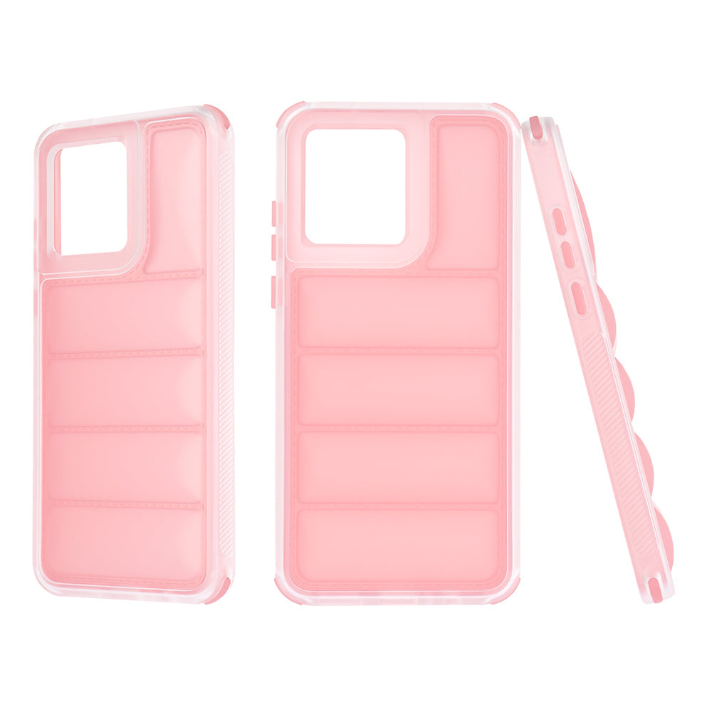 Husa pentru Motorola Moto G84, Techsuit, Wave Shield, Roz