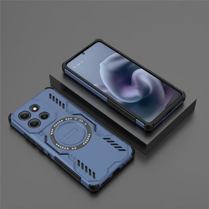 Husa MagSafe pentru Motorola Moto G86 Power, Techsuit, ArmorMag, Albastra