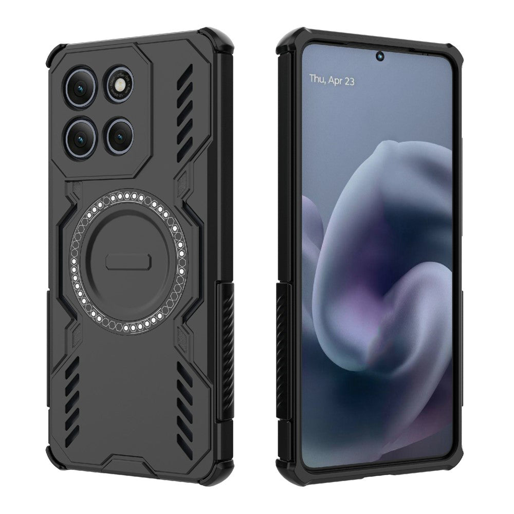 Husa MagSafe pentru Motorola Moto G86 Power, Techsuit, ArmorMag, Neagra