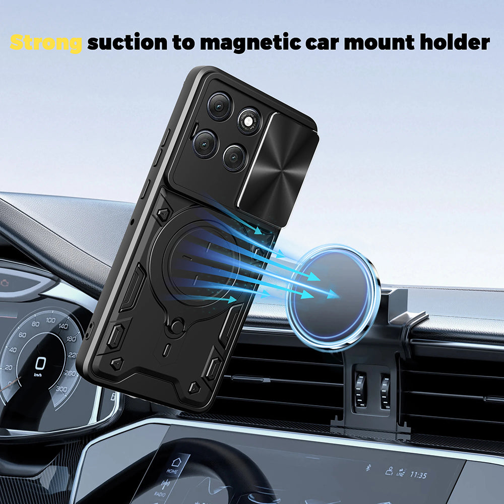 Husa pentru Motorola Moto G86, Techsuit, CamGuard Pro, Albastra