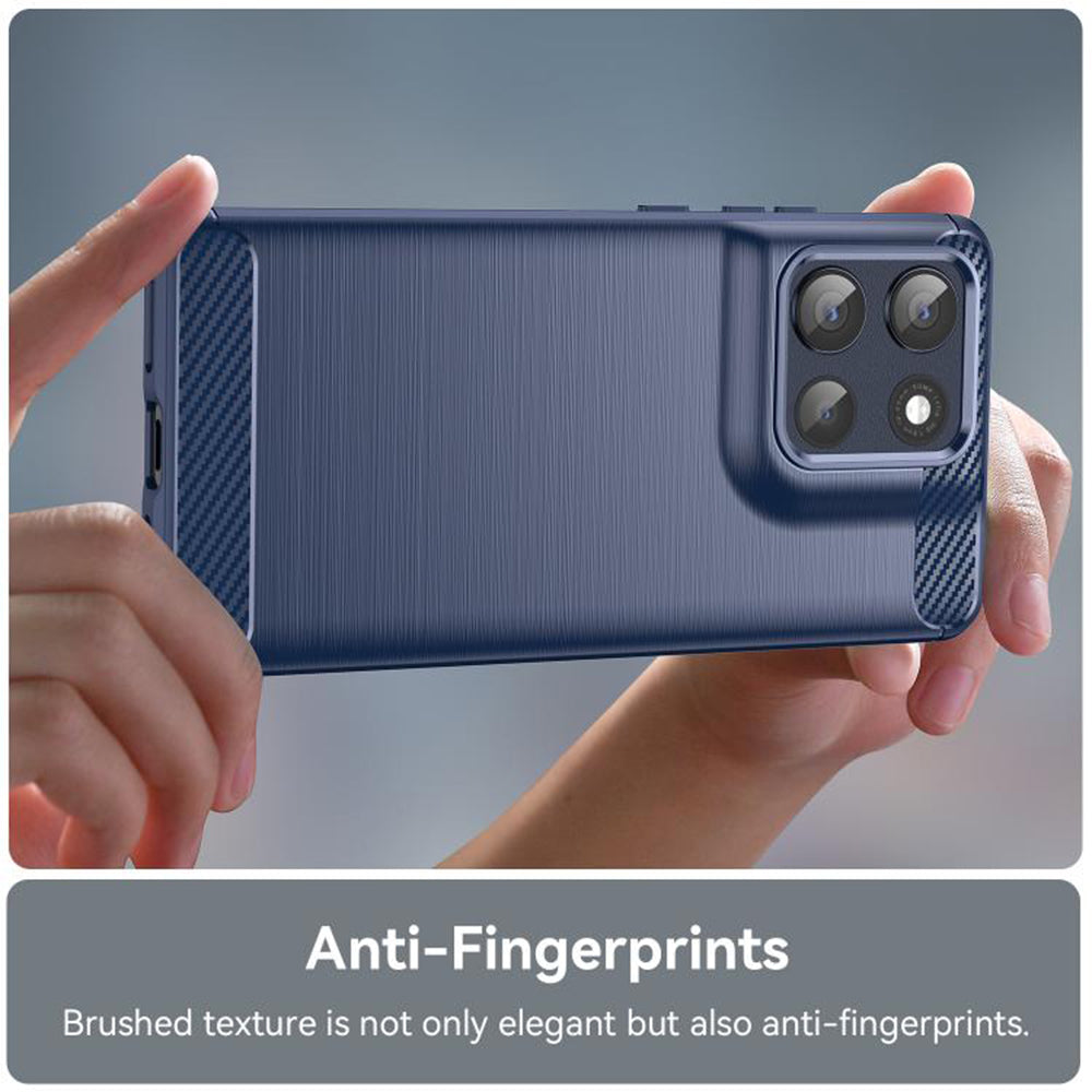 Husa pentru Motorola Moto G86, Techsuit, Carbon, Albastra