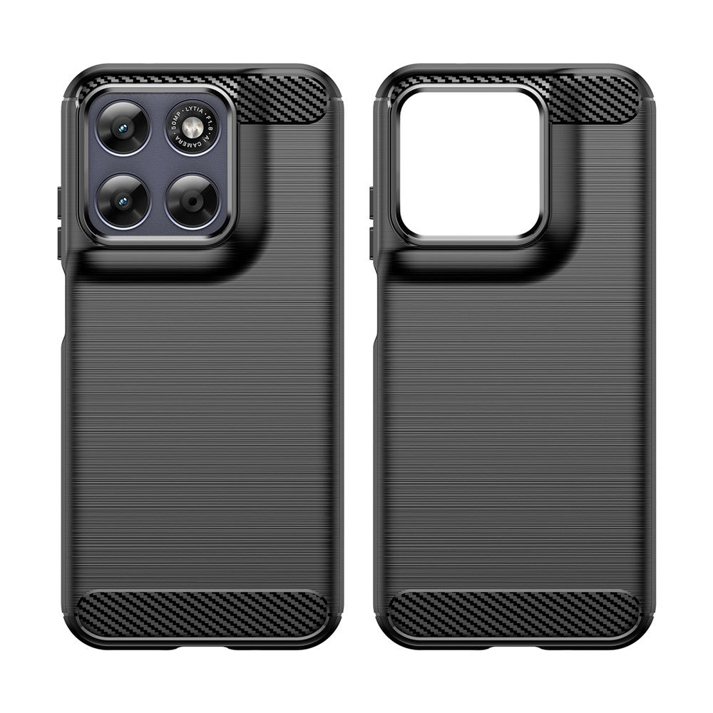 Husa pentru Motorola Moto G87, Techsuit, Carbon, Neagra