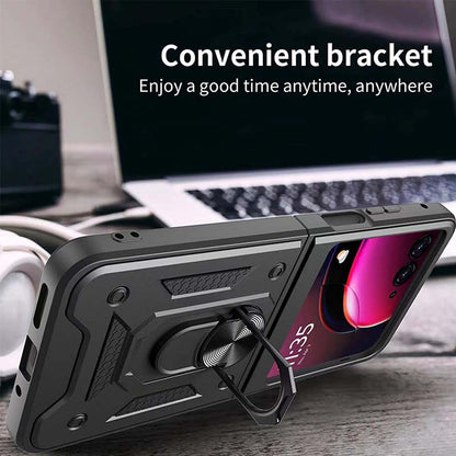 Husa pentru Motorola Razr 50 Ultra, Techsuit, CamShield, Neagra