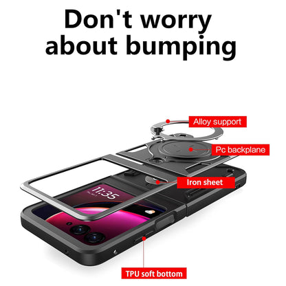 Husa pentru Motorola Razr 60 / Razr 50, Techsuit, CamGuard Pro, Neagra