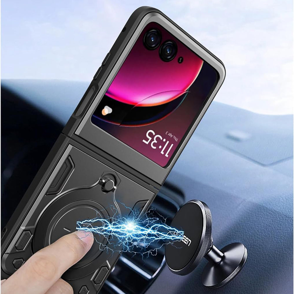Husa pentru Motorola Razr 60 Ultra, Techsuit, CamGuard Pro, Neagra