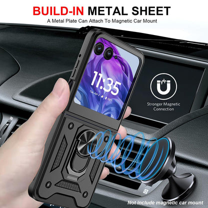 Husa pentru Motorola Razr 60 Ultra, Techsuit, CamShield, Neagra