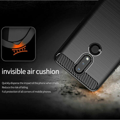 Husa pentru Nokia 2.4, Techsuit, Carbon, Neagra