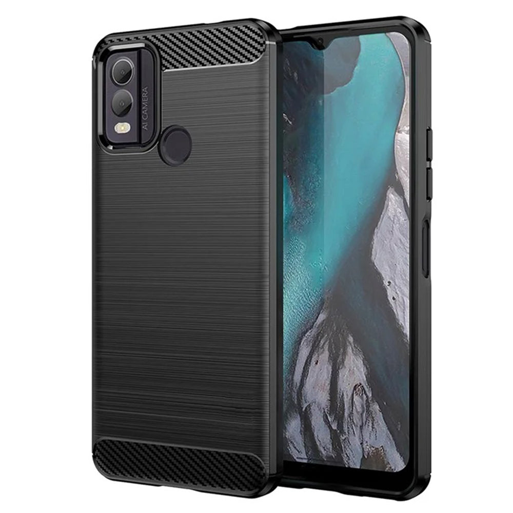 Husa pentru Nokia C22, Techsuit, Carbon, Neagra