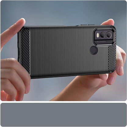 Husa pentru Nokia C22, Techsuit, Carbon, Neagra