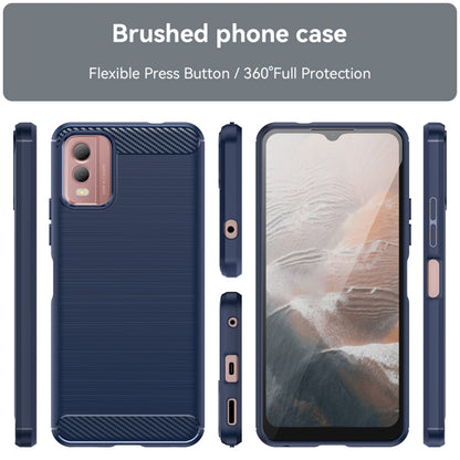 Husa pentru Nokia C32, Techsuit, Carbon, Albastra