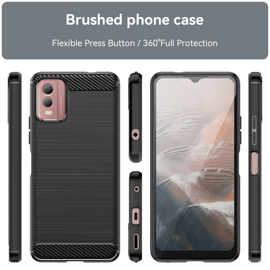 Husa pentru Nokia C32, Techsuit, Carbon, Neagra