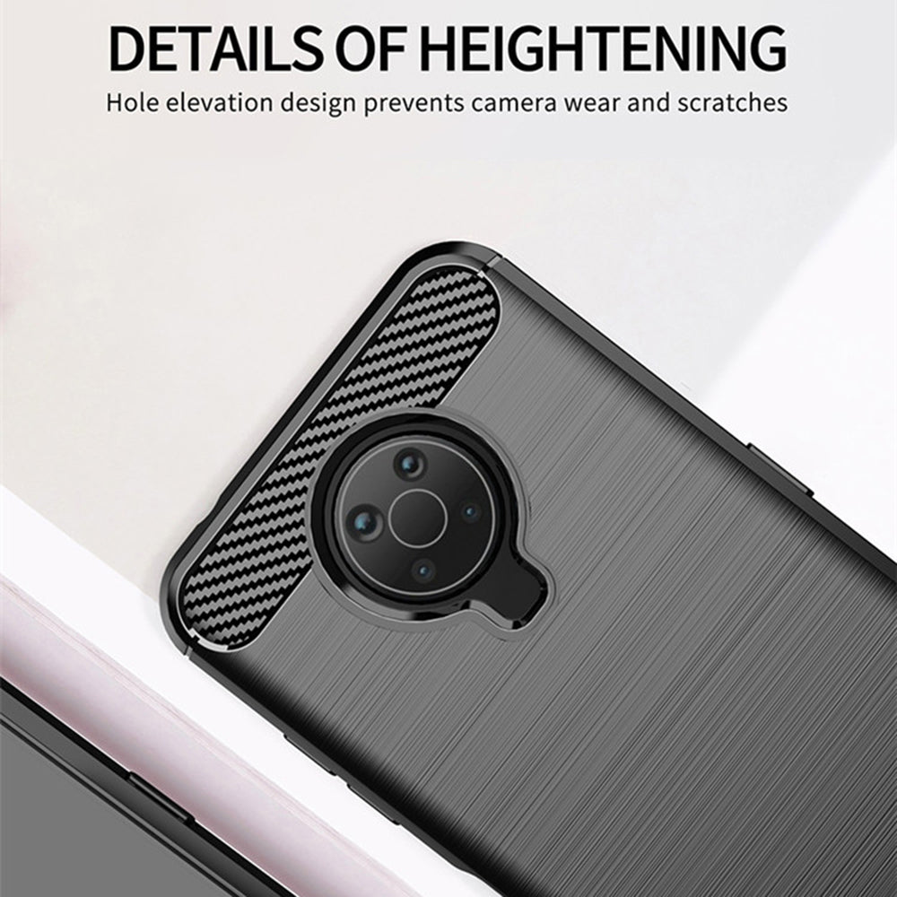 Husa pentru Nokia G10 / G20, Techsuit, Carbon, Neagra