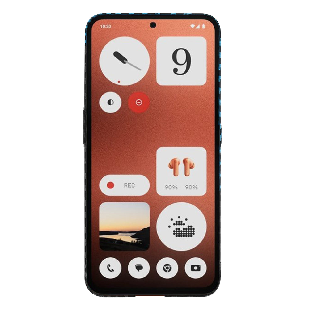 Husa pentru Nothing CMF Phone 1, Techsuit, Carbonite FiberShell, Neagra Bleu