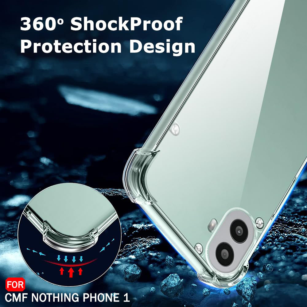 Husa pentru Nothing CMF Phone 2 Pro, Techsuit, Shockproof Clear, Transparenta