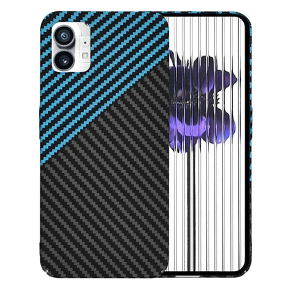 Husa pentru Nothing Phone (1), Techsuit, Carbonite FiberShell, Neagra Bleu