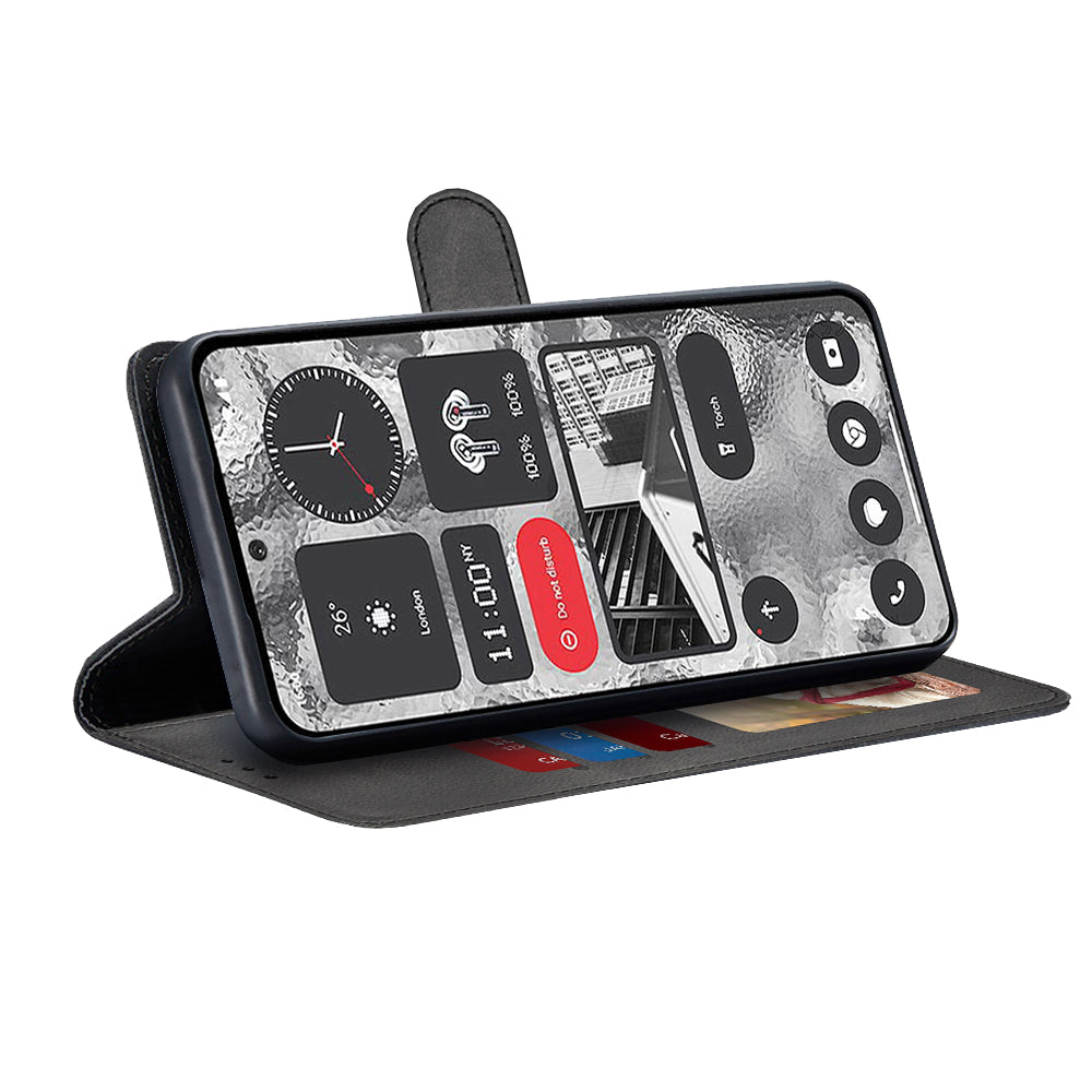 Husa pentru Nothing Phone (2), Techsuit, Diary Book, Neagra