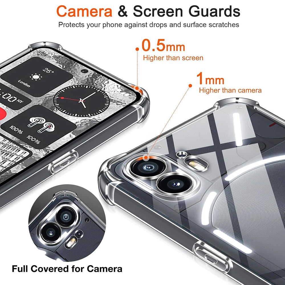 Husa pentru Nothing Phone (2), Techsuit, Shockproof Clear, Transparenta