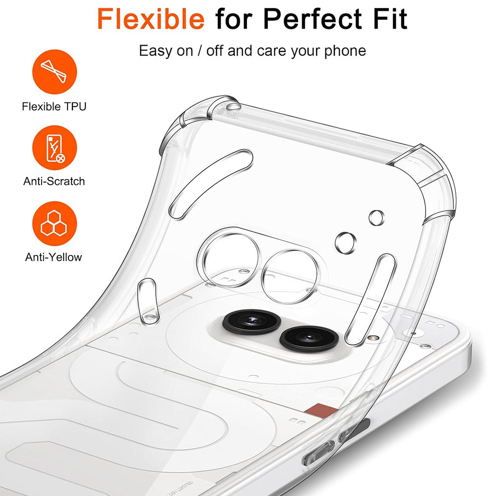 Husa pentru Nothing Phone (2a) Plus / Phone (2a), Techsuit, Shockproof Clear, Transparenta