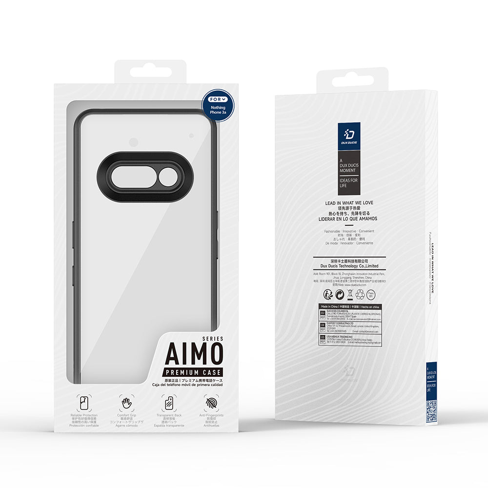 Husa pentru Nothing Phone (3a), DUX DUCIS, Aimo, Neagra