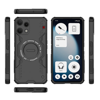 Husa pentru Nothing Phone (3a) Lite, Techsuit, ArmorMag, Neagra
