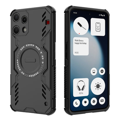 Husa pentru Nothing Phone (3a) Lite, Techsuit, ArmorMag, Neagra