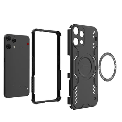 Husa pentru Nothing Phone (3a) Lite, Techsuit, ArmorMag, Neagra