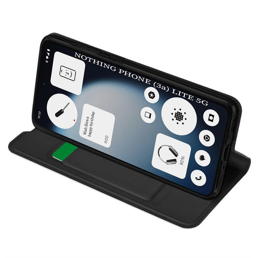 Husa pentru Nothing Phone (3a) Lite, Techsuit, Magskin Book, Neagra