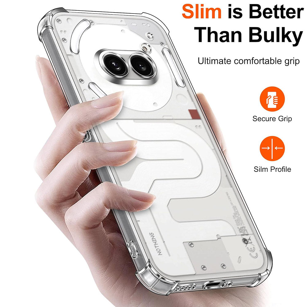 Husa pentru Nothing Phone (3a) Pro, Techsuit, Shockproof Clear, Transparenta