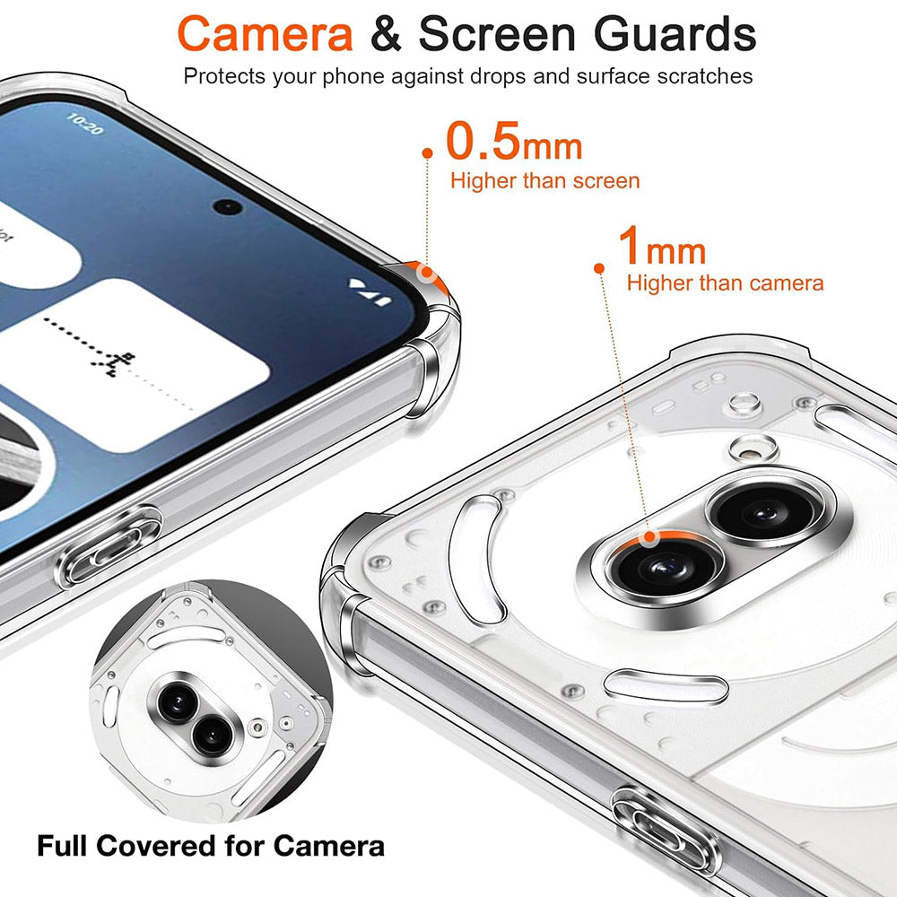 Husa pentru Nothing Phone (3a) Pro, Techsuit, Shockproof Clear, Transparenta