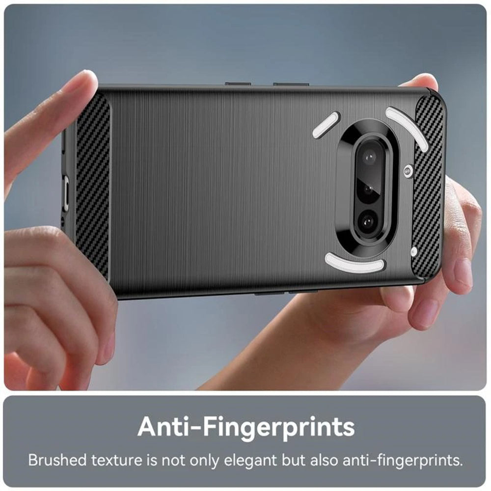 Husa pentru Nothing Phone (3a), Techsuit, Carbon, Albastra