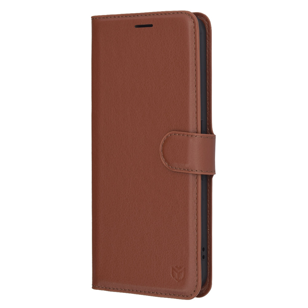 Husa pentru Nothing Phone (3a), Techsuit, Leather Folio, Maro