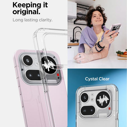 Husa pentru Nothing Phone (4a) Pro, Spigen, Ultra Hybrid, Transparenta ACS11632