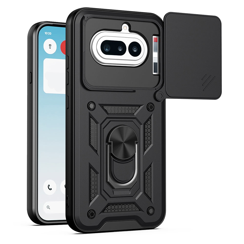 Husa pentru Nothing Phone (4a), Techsuit, CamShield, Neagra