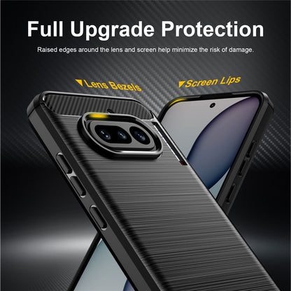 Husa pentru Nothing Phone (4a), Techsuit, Carbon, Neagra