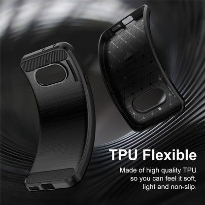 Husa pentru Nothing Phone (4a), Techsuit, Carbon, Neagra
