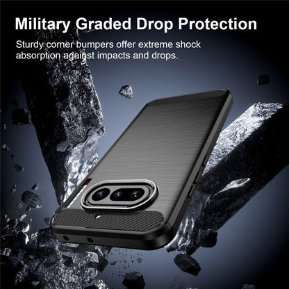 Husa pentru Nothing Phone (4a), Techsuit, Carbon, Neagra