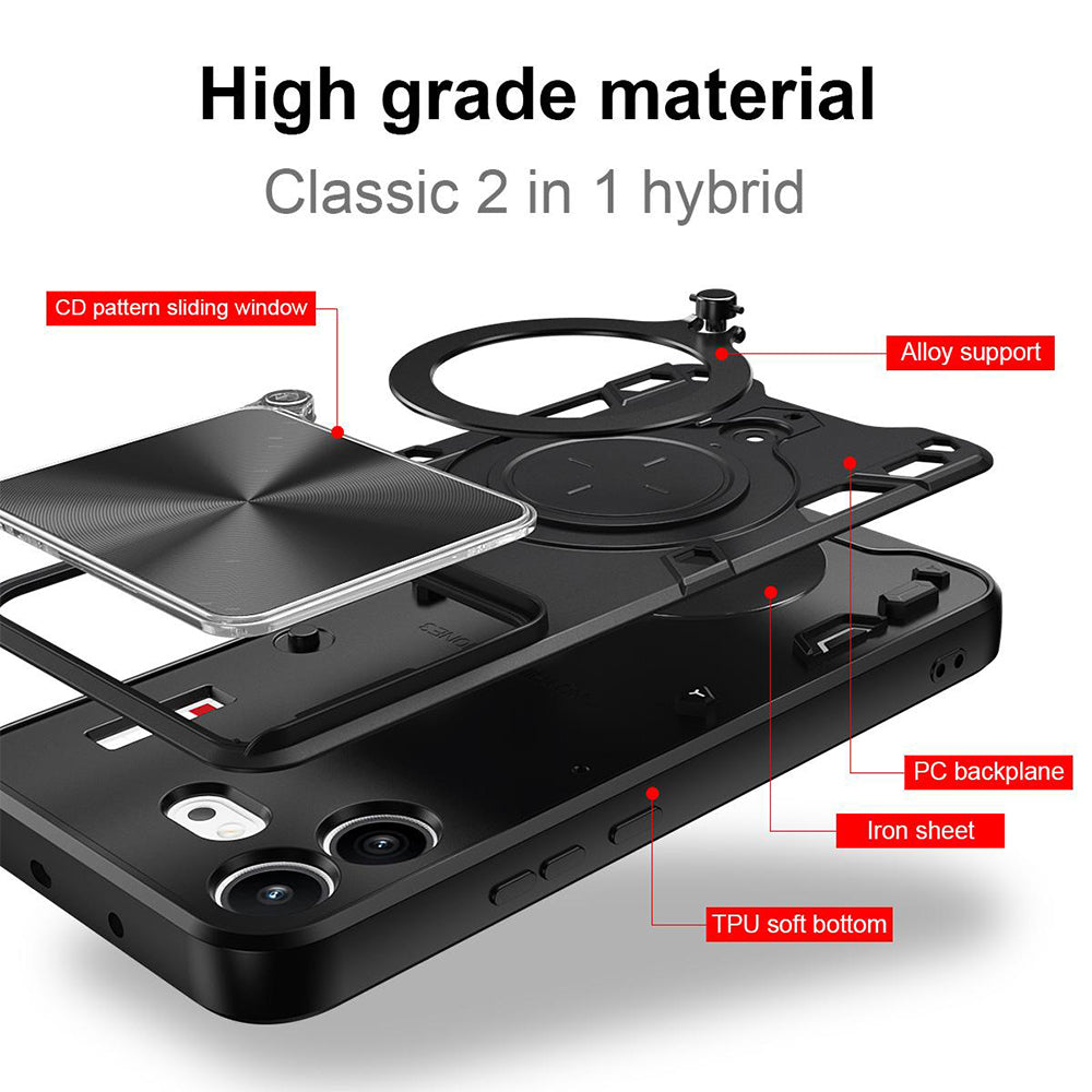 Husa pentru Nothing Phone (4b), Techsuit, CamGuard Pro, Neagra
