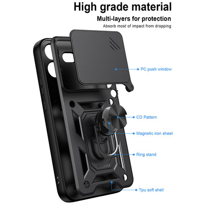 Husa pentru Nothing Phone (4b), Techsuit, CamShield, Albastra