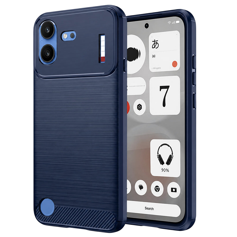 Husa pentru Nothing Phone (4b), Techsuit, Carbon, Albastra