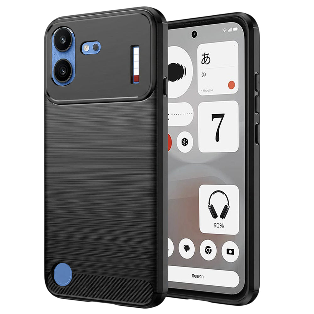 Husa pentru Nothing Phone (4b), Techsuit, Carbon, Neagra