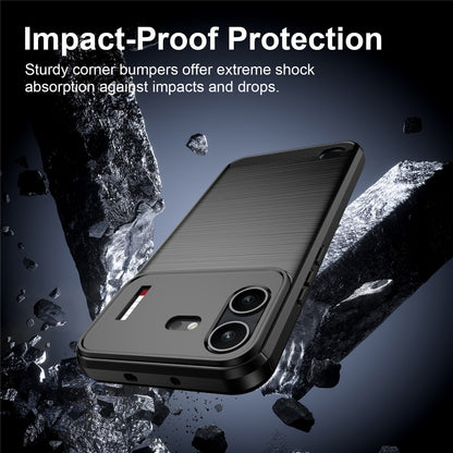 Husa pentru Nothing Phone (4b), Techsuit, Carbon, Neagra