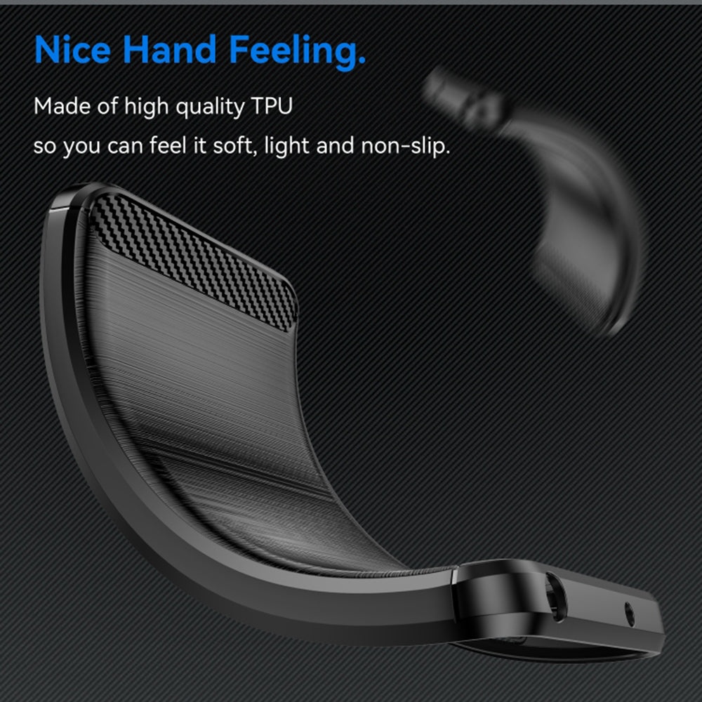 Husa pentru OnePlus 12, Techsuit, Carbon, Neagra
