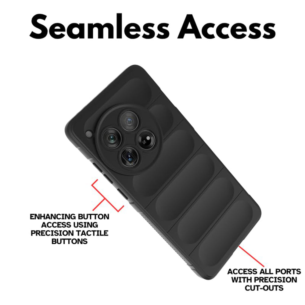 Husa pentru OnePlus 12, Techsuit, Magic Shield, Neagra