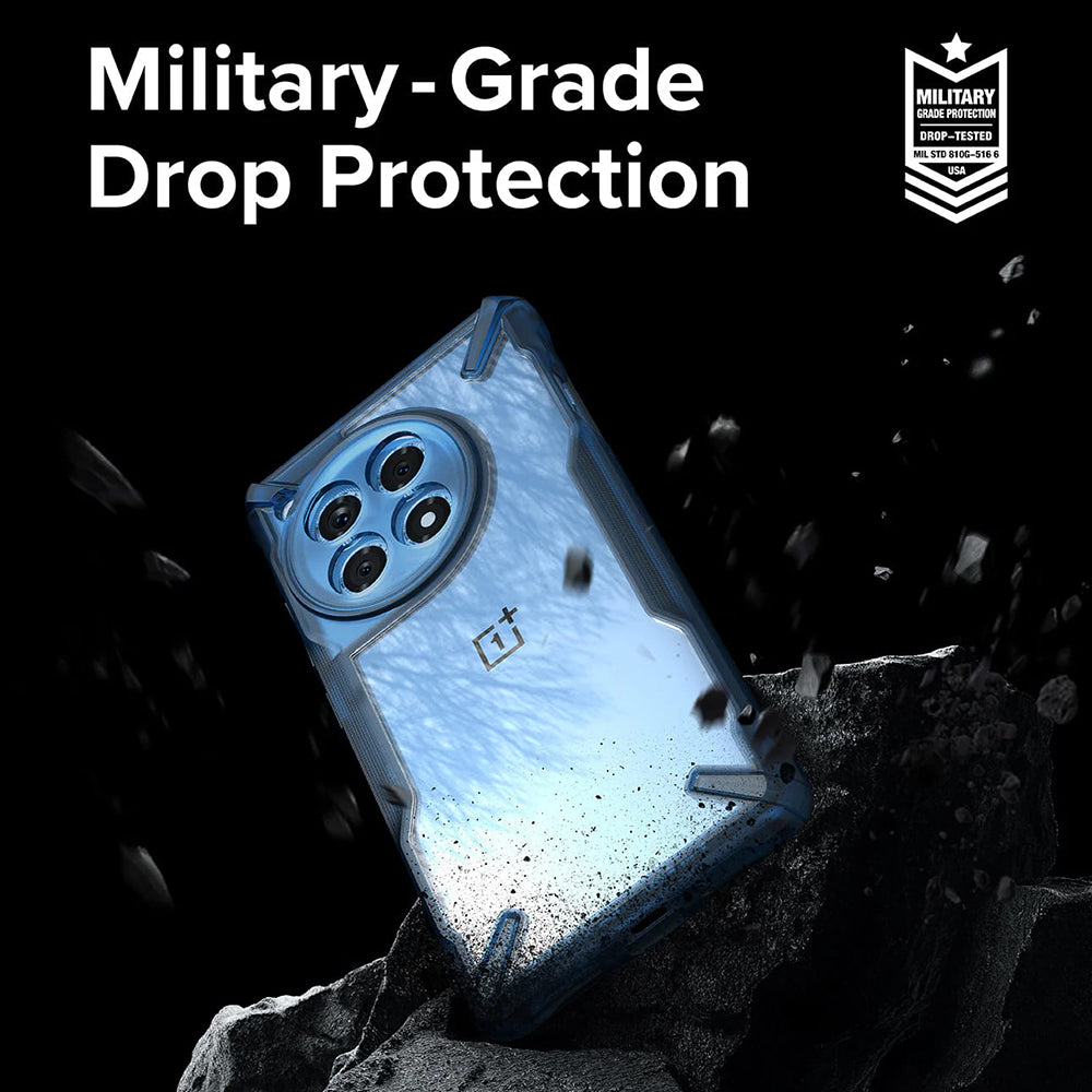 Husa pentru OnePlus 12R, Ringke, Fusion X, Albastra