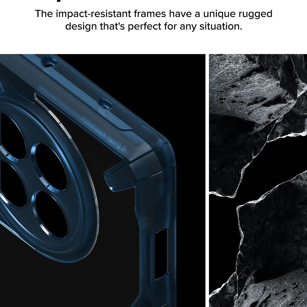 Husa pentru OnePlus 12R, Ringke, Fusion X, Albastra