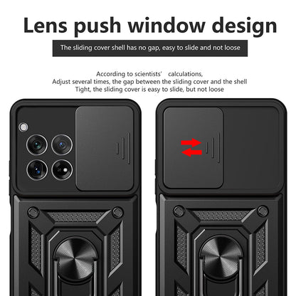 Husa pentru OnePlus 12R, Techsuit, CamShield, Neagra