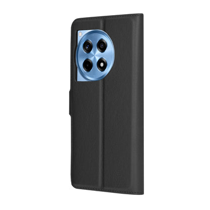 Husa pentru OnePlus 12R, Techsuit, Leather Folio, Neagra