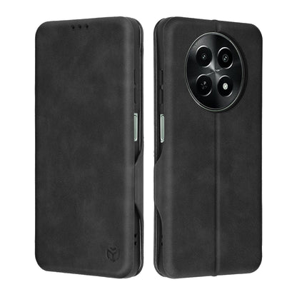 Husa pentru OnePlus 12R, Techsuit, Safe Wallet Plus, Neagra